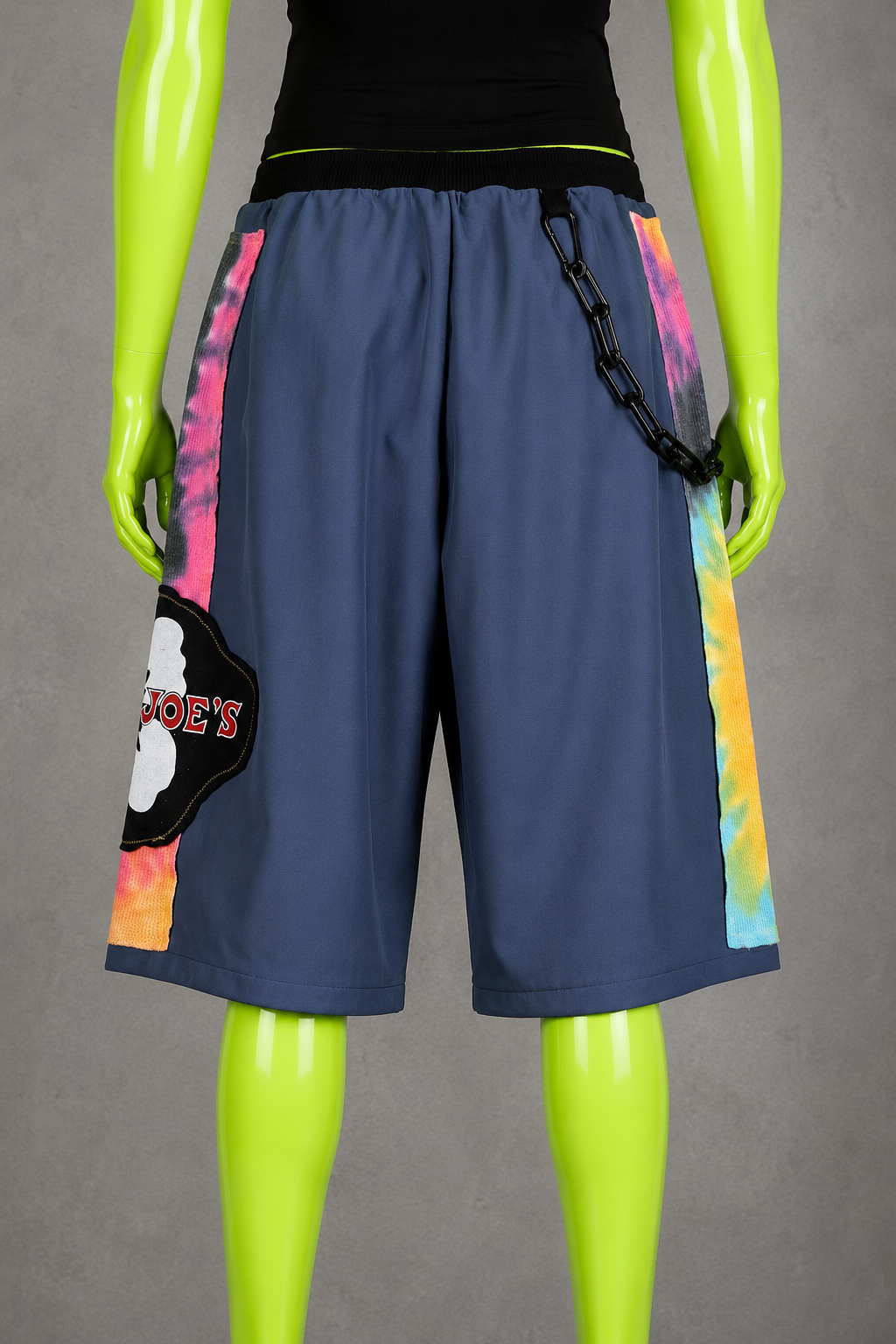 Blue Upcycled Jorts Trader Joe's | Y2K Nostalgia Style | 90s Streetwear XS-M