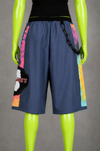 Blue Upcycled Jorts Trader Joe's | Y2K Nostalgia Style | 90s Streetwear XS-M