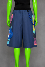 Blue Upcycled Jorts Trader Joe's | Y2K Nostalgia Style | 90s Streetwear L-XXL