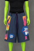 Blue Upcycled Jorts Trader Joe's | Y2K Nostalgia Style | 90s Streetwear L-XXL