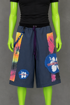 Blue Upcycled Jorts Trader Joe's | Y2K Nostalgia Style | 90s Streetwear L-XXL