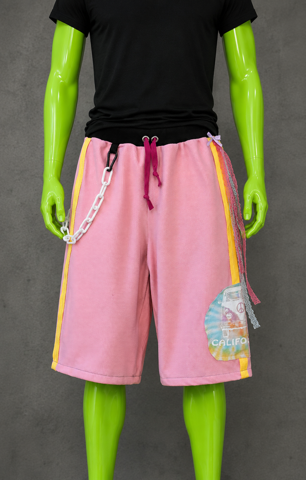 Upcycled Beachy Jorts – Cottage Core Streetwear | Y2K  | Festival Fit | XS-M