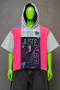 Justin Bieber Distressed Hoodie – Y2K Vintage Streetwear | Alt Aesthetic | Unise