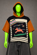Ketamine Horse Humor Handmade Custom Reworked Hoodie | XL | 1 of 1 Streetwear | Cut & Sew