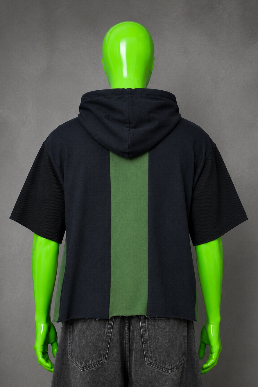 Korn Patchwork Hoodie – Metal Grunge | Reworked Streetwear | Upcycled Fit Unisex