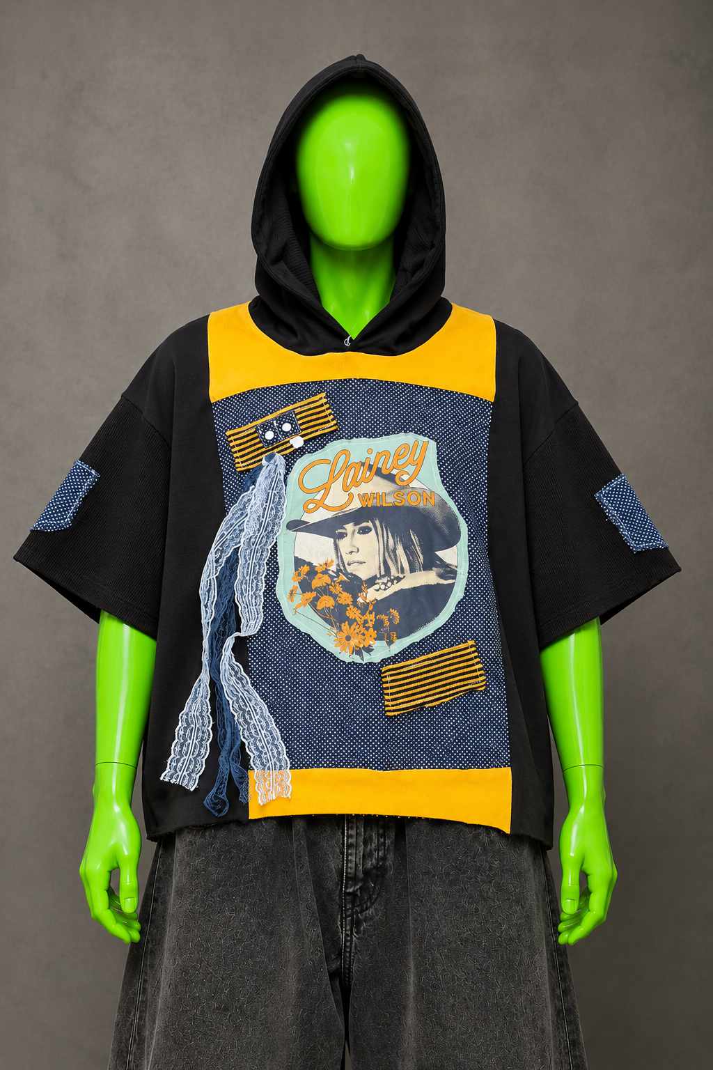 Lainey Wilson Country Handmade Custom Reworked Hoodie | XL | 1 of 1 Streetwear | Cut & Sew