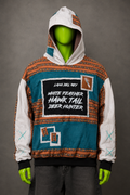 Lana Del Rey Feather Oversized Hoodie – Y2K Patchwork | Streetwear | Unisex