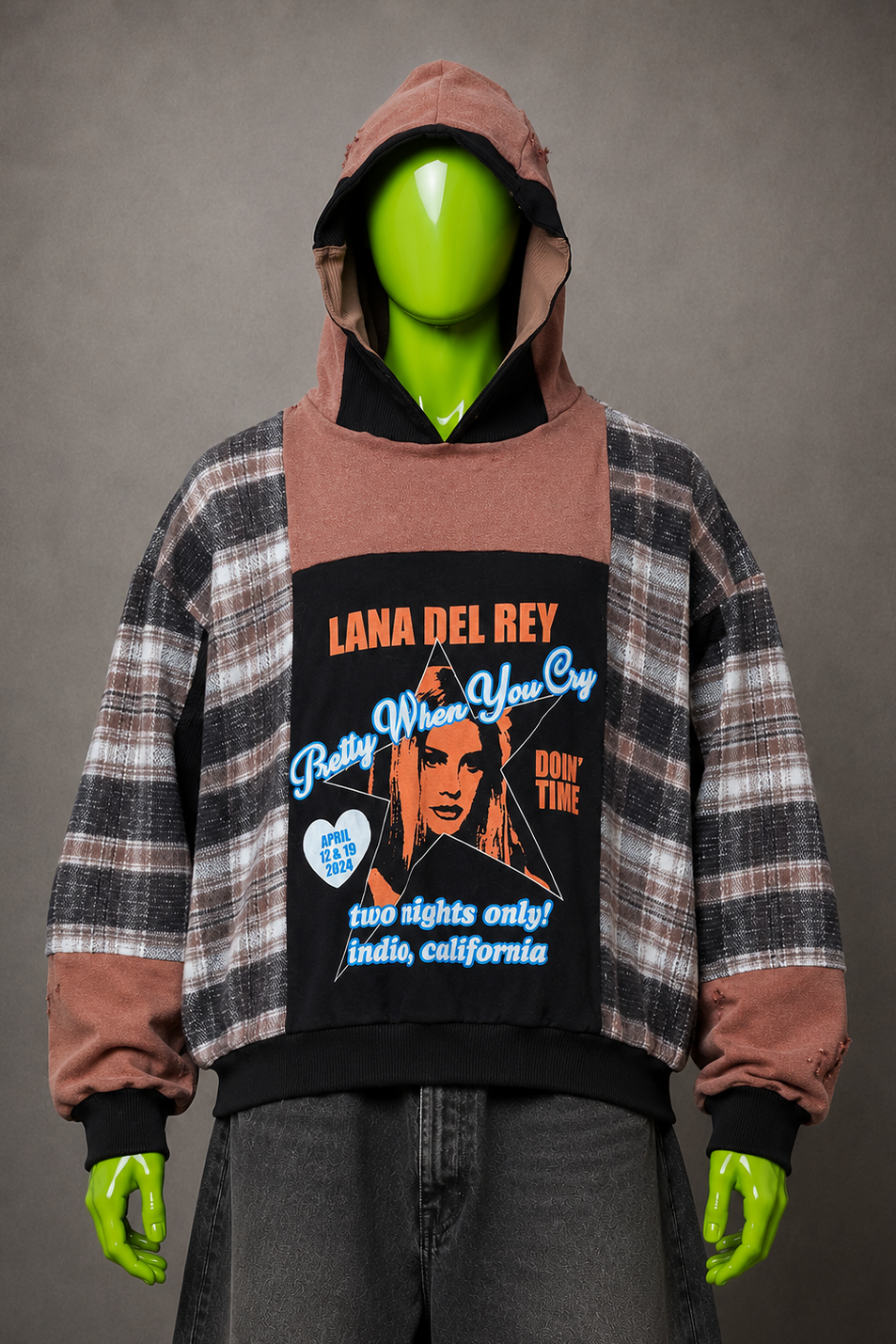 Lana Del Rey Patchwork Sweatshirt – Streetwear | Y2K Grunge | Unisex