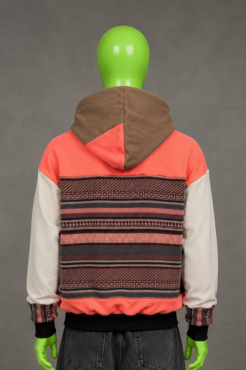 Lizzy McAlpine Reworked Patchwork Hoodie – 2000s Streetwear | Indie Style