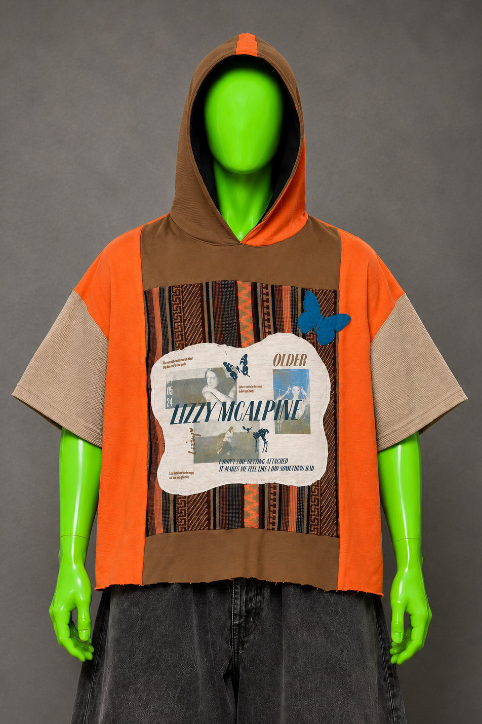 Lizzy McAlpine Indie Handmade Custom Reworked Hoodie | XL | 1 of 1 Streetwear | Cut & Sew