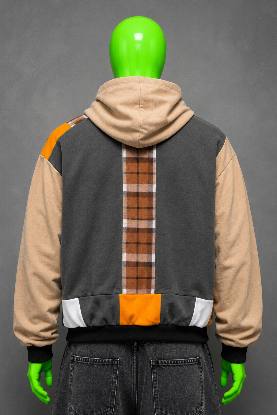 Luke Combs Oversized Patchwork Hoodie – Country Grunge | Streetwear | Unisex