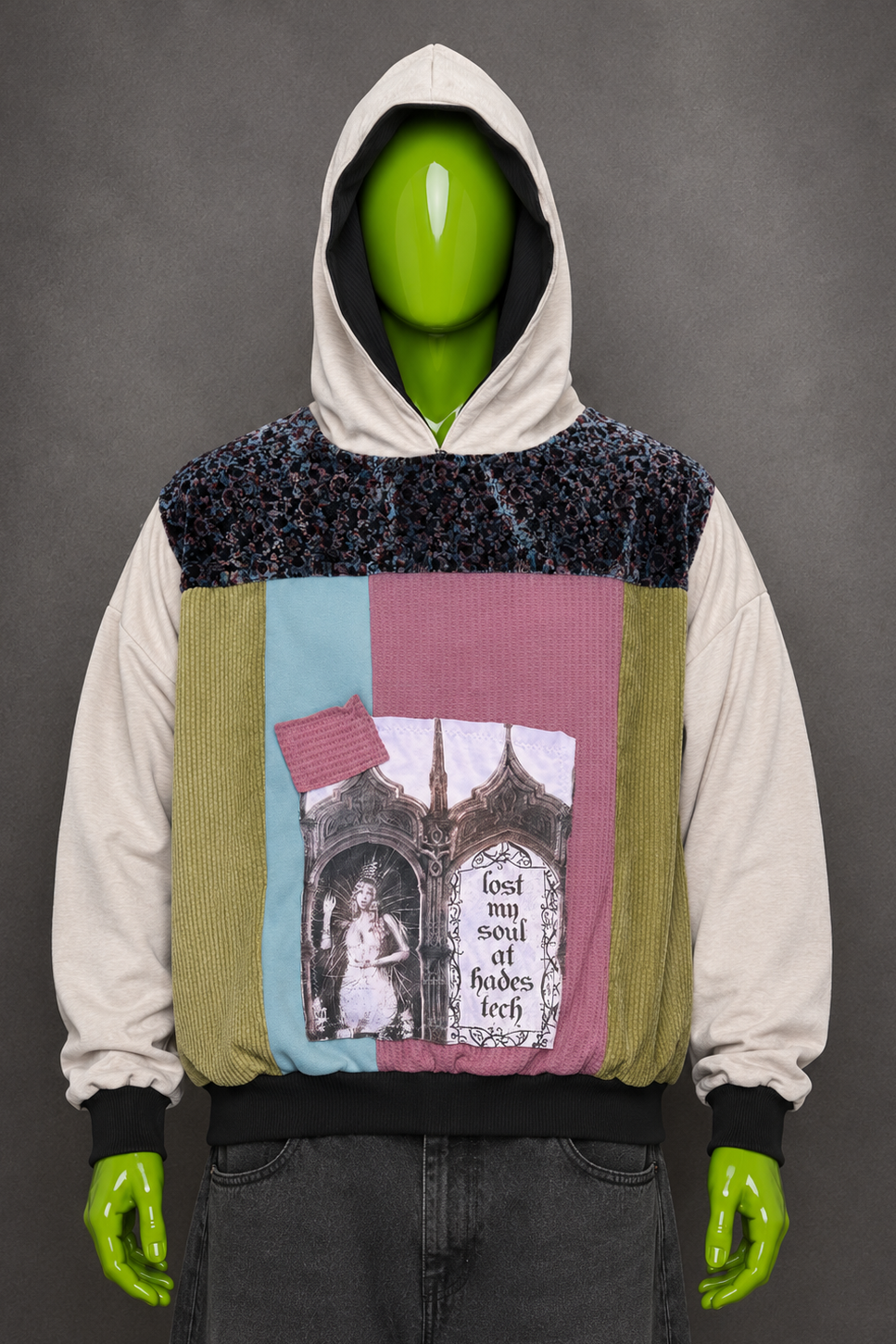 Melanie Martinez Reworked Hoodie – Cottage Core Streetwear |  Patchwork | Unisex