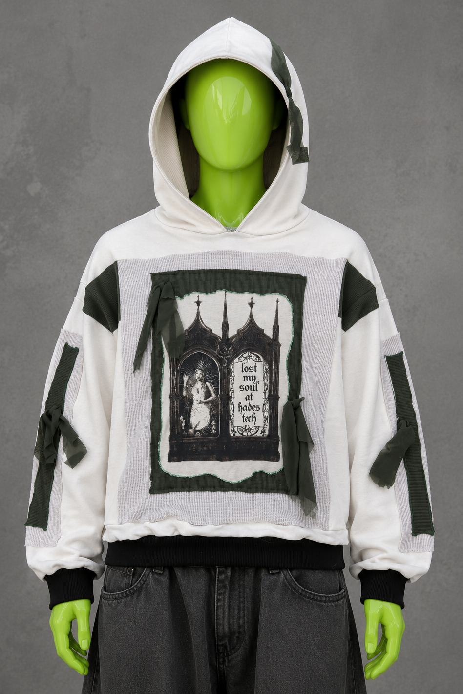 Melanie Martinez Cottagecore Upcycled Hoodie – Y2K Patchwork | Streetwear | Unisex