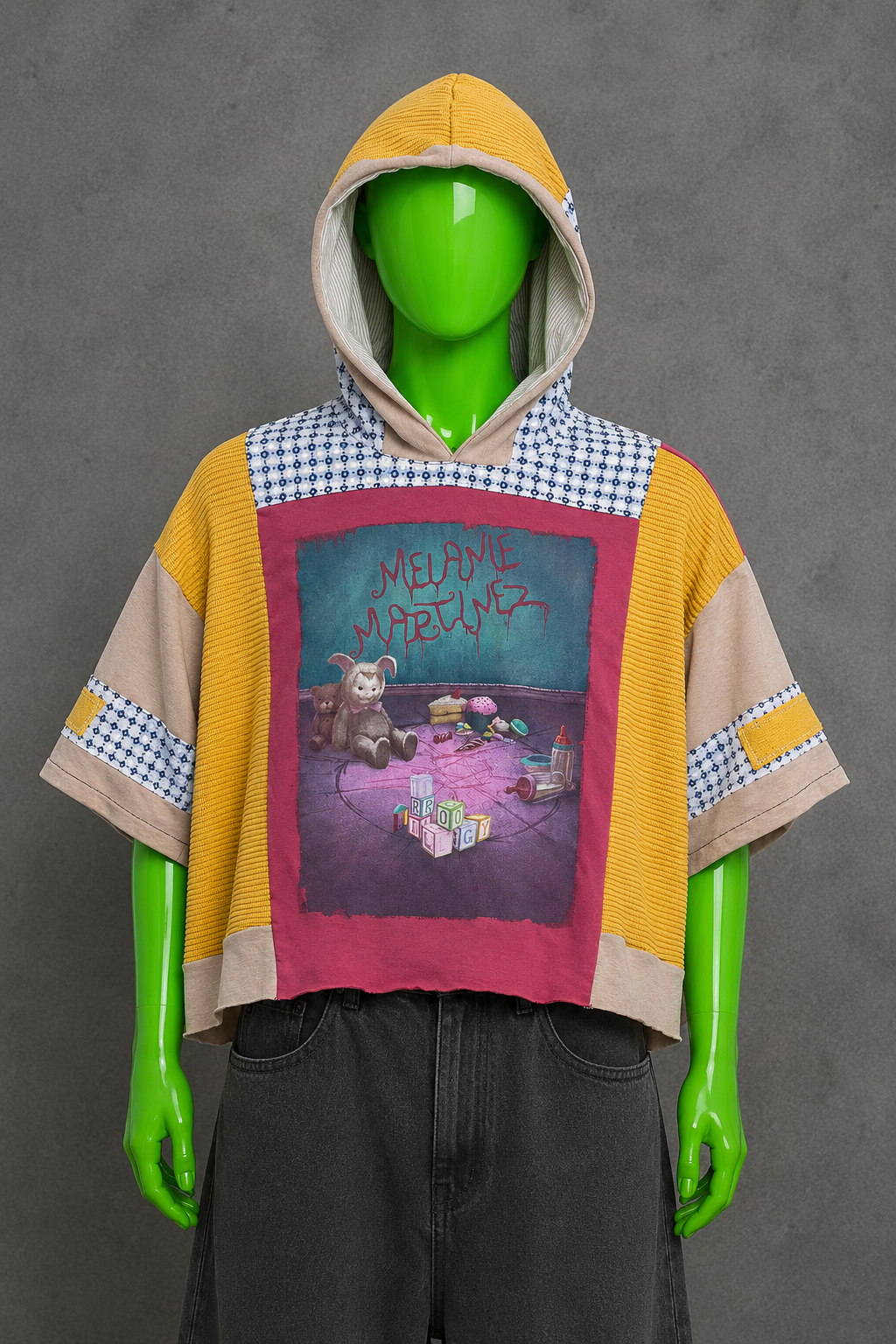 Melanie Martinez Trilogy Oversized Patchwork Hoodie – Indie Grunge | Streetwear