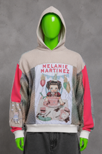 Melanie Martinez Oversized Upcycled Hoodie – Pity Party | Y2K Patchwork | Streetwear