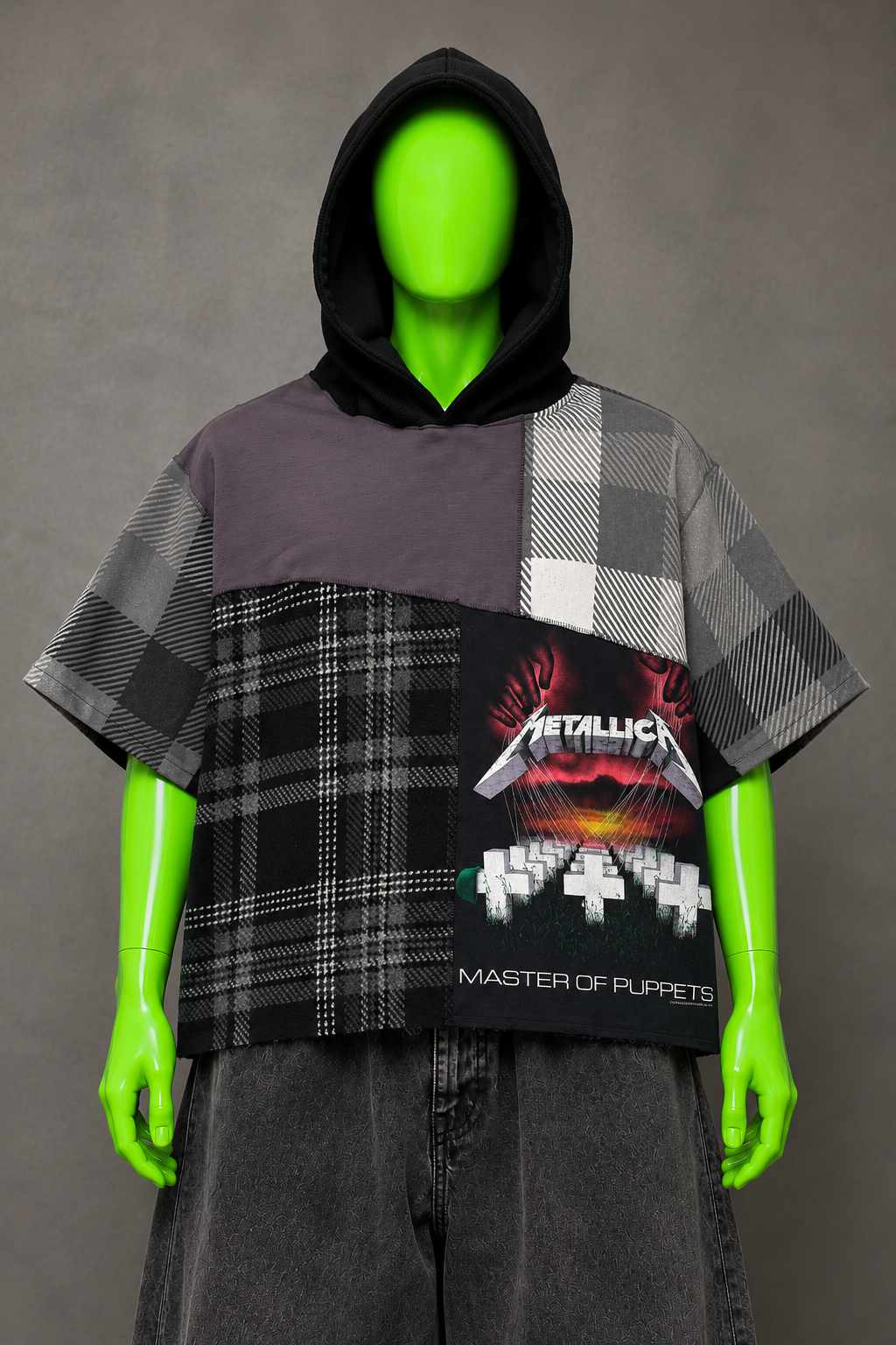 Metallica Heavy Metal Streetwear Handmade Custom Reworked Hoodie | XL | 1 of 1 Streetwear | Cut & Sew