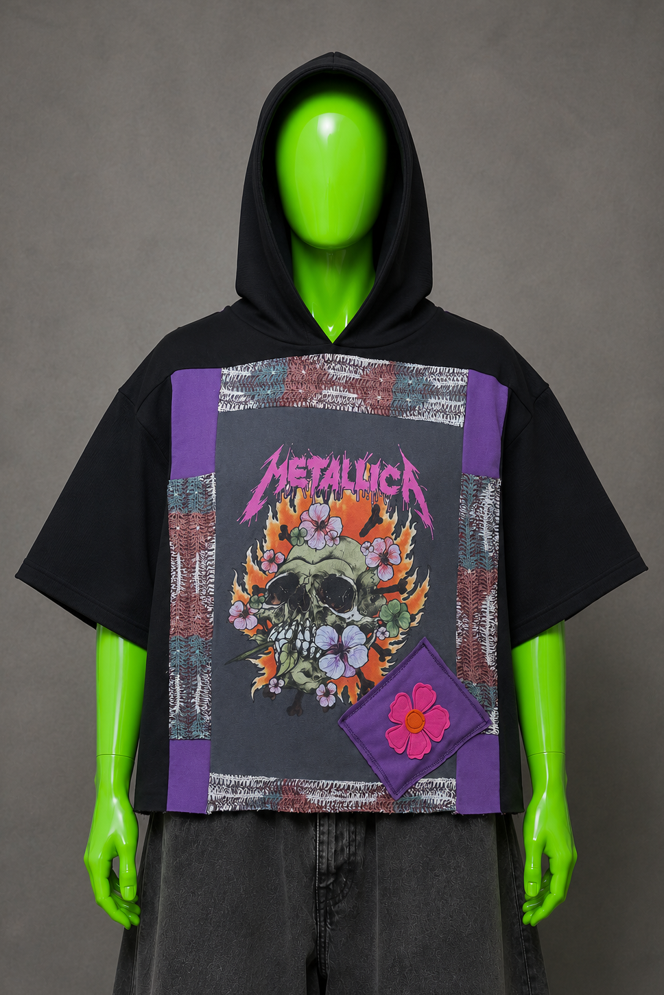 Metallica Distressed Hoodie – Metal Streetwear | Y2K Grunge | 90's Festival Fit