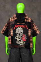 Metallica Patchwork Metal Grunge Handmade Custom Reworked Hoodie | XL | 1 of 1 Streetwear | Cut & Sew