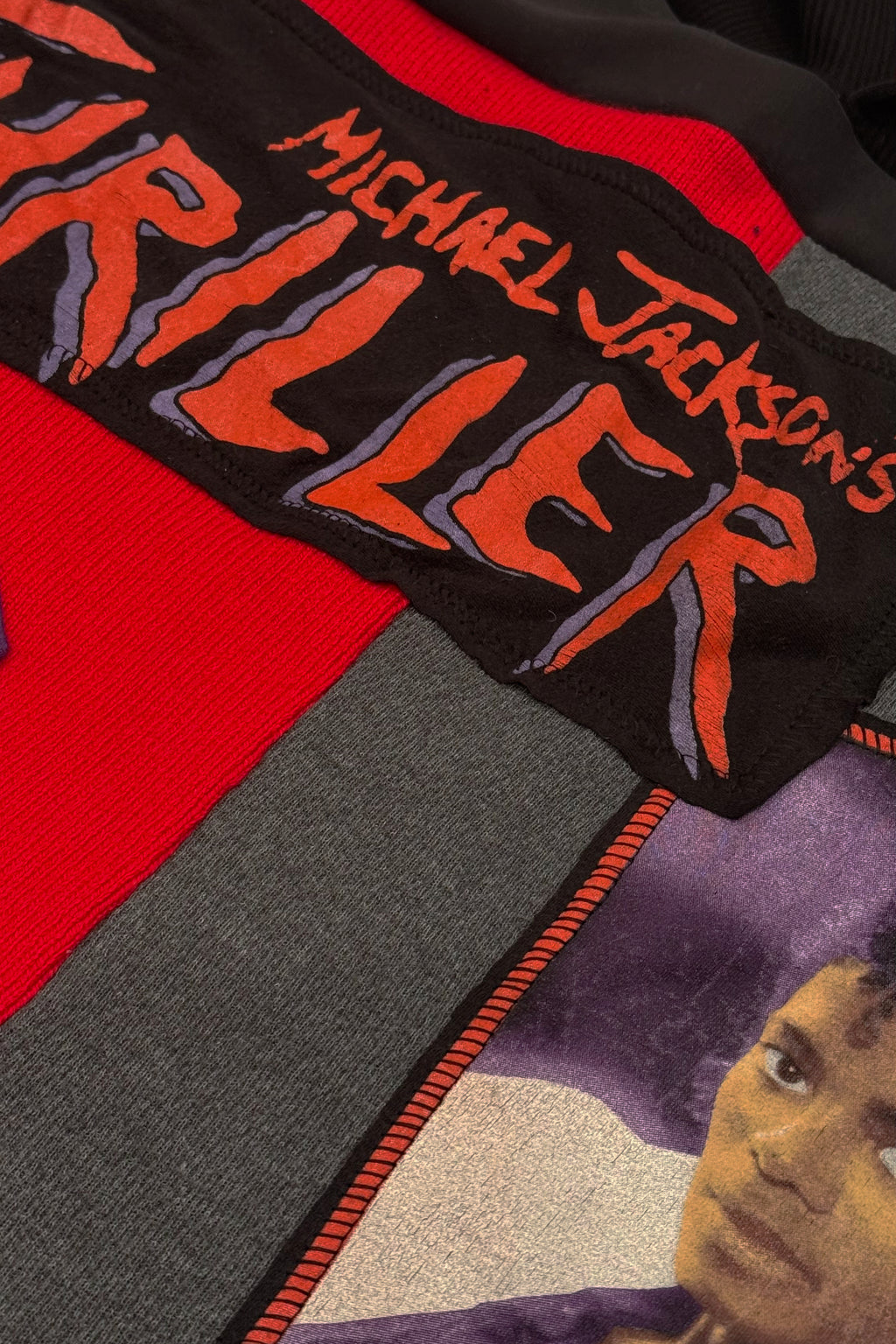 Michael Jackson Thriller Horror 90's Handmade Custom Reworked Hoodie | XL | 1 of 1 Streetwear | Cut & Sew