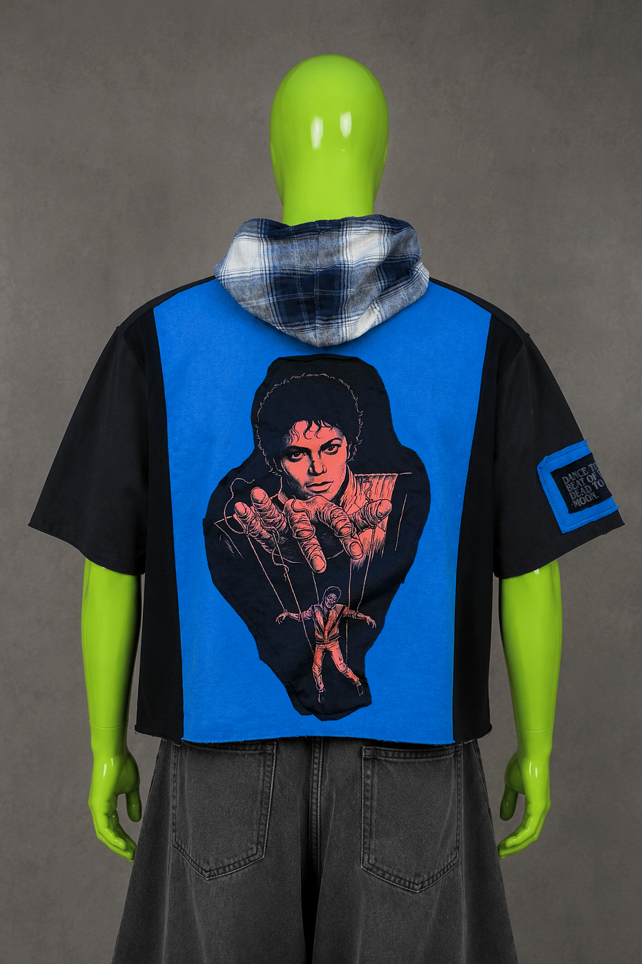 Michael Jackson Thriller Horrorcore Upcycled Hoodie | 90s Streetwear | Pop Style
