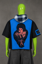 Michael Jackson Thriller Horrorcore Upcycled Hoodie | 90s Streetwear | Pop Style
