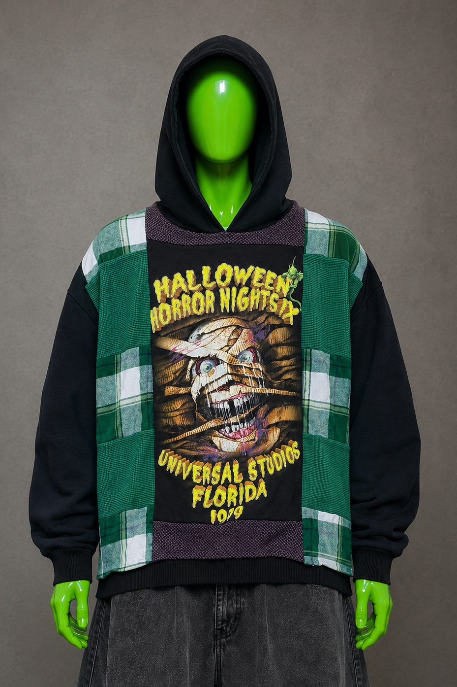 The Mummy Patchwork Hoodie – Halloween Aesthetic | Horrorcore Streetwear | 1of1