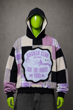 Nessa Barrett Upcycled Patchwork Hoodie – Indie Streetwear | Y2K Aesthetic