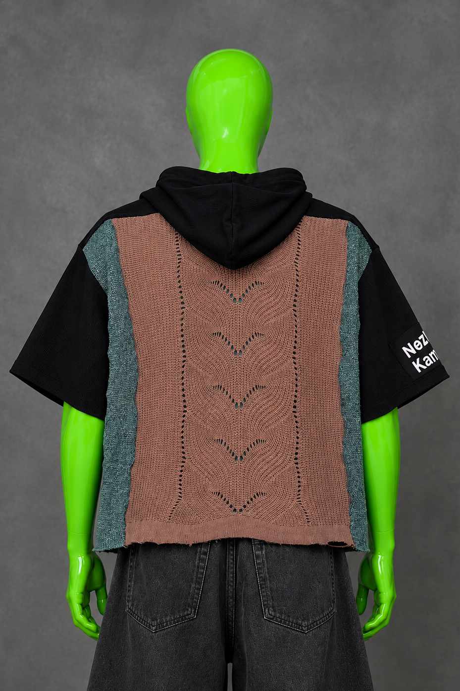 Nezuko Kamado Demon Slayer Anime Handmade Custom Reworked Hoodie | XL | 1 of 1 Streetwear | Cut & Sew