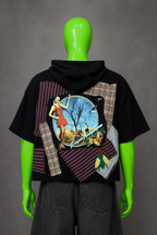 No Doubt Reworked Patchwork Hoodie – Punk Pop Streetwear | Y2K Alt | Unisex
