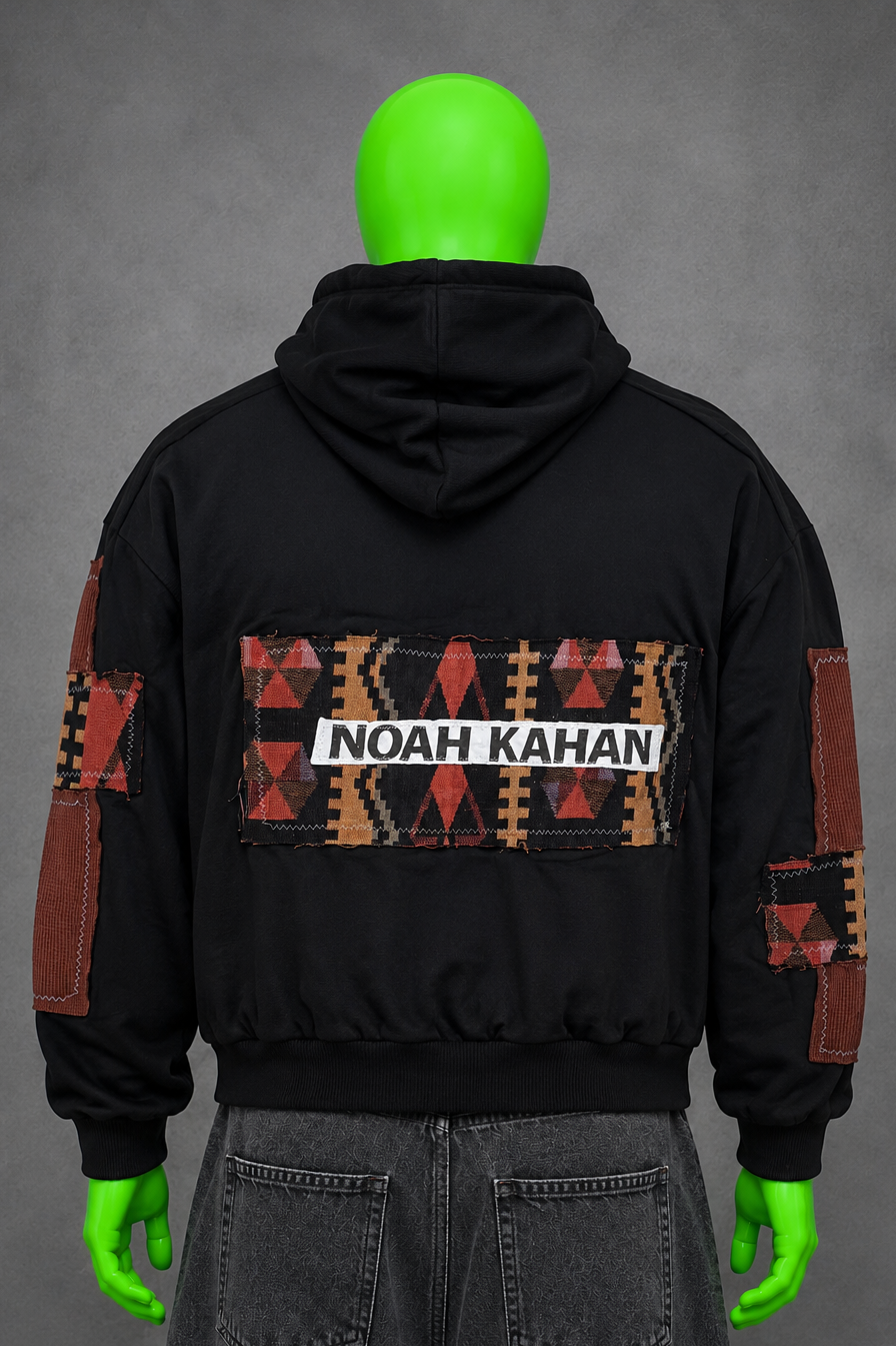 Noah Kahan Maine Patchwork Folk Handmade Custom Reworked Hoodie | XL | 1 of 1 Streetwear | Cut & Sew