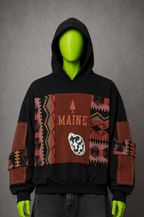 Noah Kahan Maine Patchwork Folk Handmade Custom Reworked Hoodie | XL | 1 of 1 Streetwear | Cut & Sew