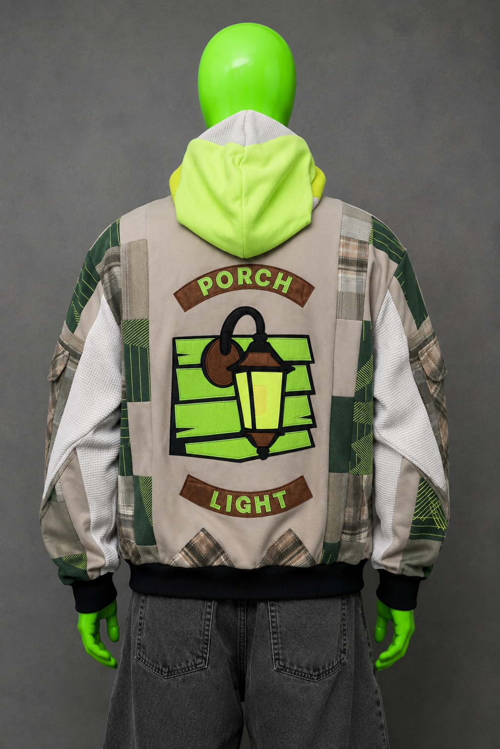 Noah Kahan Patchwork Hoodie – 90s Streetwear | Porch Light Upcycled | 1of1