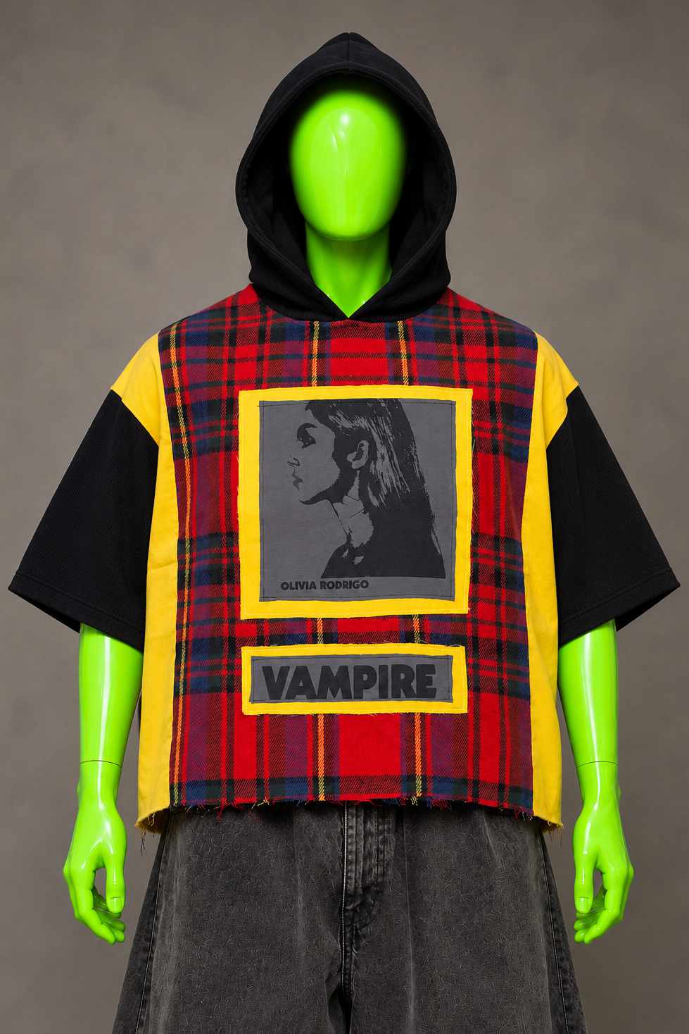 Olivia Rodrigo Vampire Pop Punk Handmade Custom Reworked Hoodie | XL | 1 of 1 Streetwear | Cut & Sew