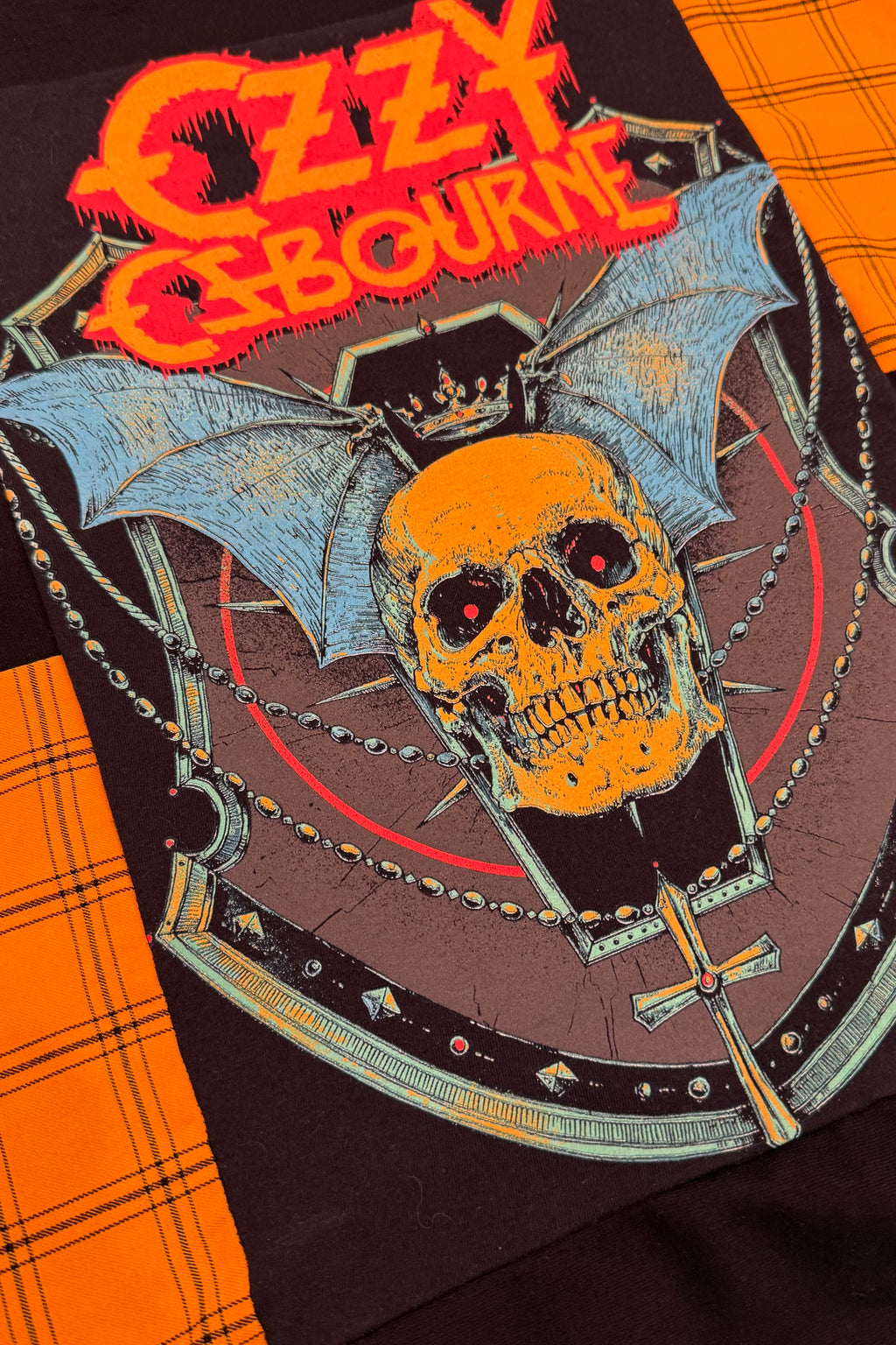 Ozzy Osbourne Metal Streetwear Handmade Custom Reworked Hoodie | XL | 1 of 1 Streetwear | Cut & Sew