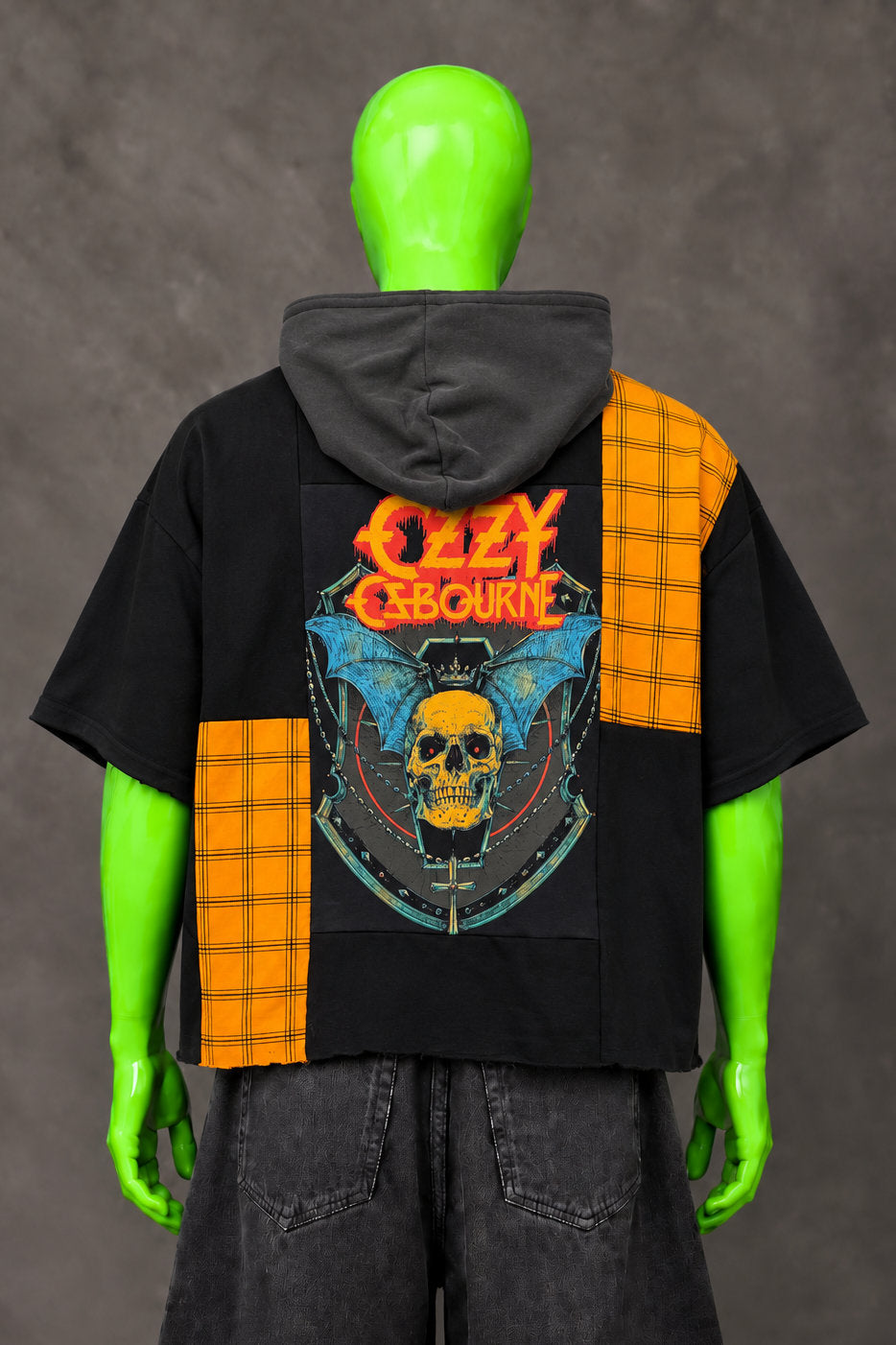 Ozzy Osbourne Metal Streetwear Handmade Custom Reworked Hoodie | XL | 1 of 1 Streetwear | Cut & Sew