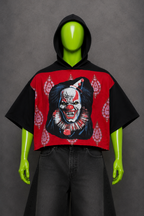 Pennywise Clown IT Halloween Reworked Patchwork Hoodie – Horrorcore Streetwear