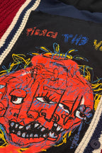 Pierce The Veil Distressed Preppy Sweater Handmade Custom Reworked Hoodie | XL | 1 of 1 Streetwear | Cut & Sew