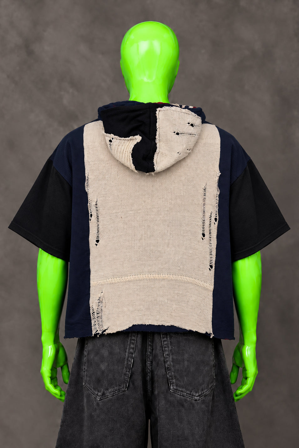 Pierce The Veil Distressed Preppy Sweater Handmade Custom Reworked Hoodie | XL | 1 of 1 Streetwear | Cut & Sew