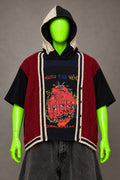 Pierce The Veil Distressed Preppy Sweater Handmade Custom Reworked Hoodie | XL | 1 of 1 Streetwear | Cut & Sew