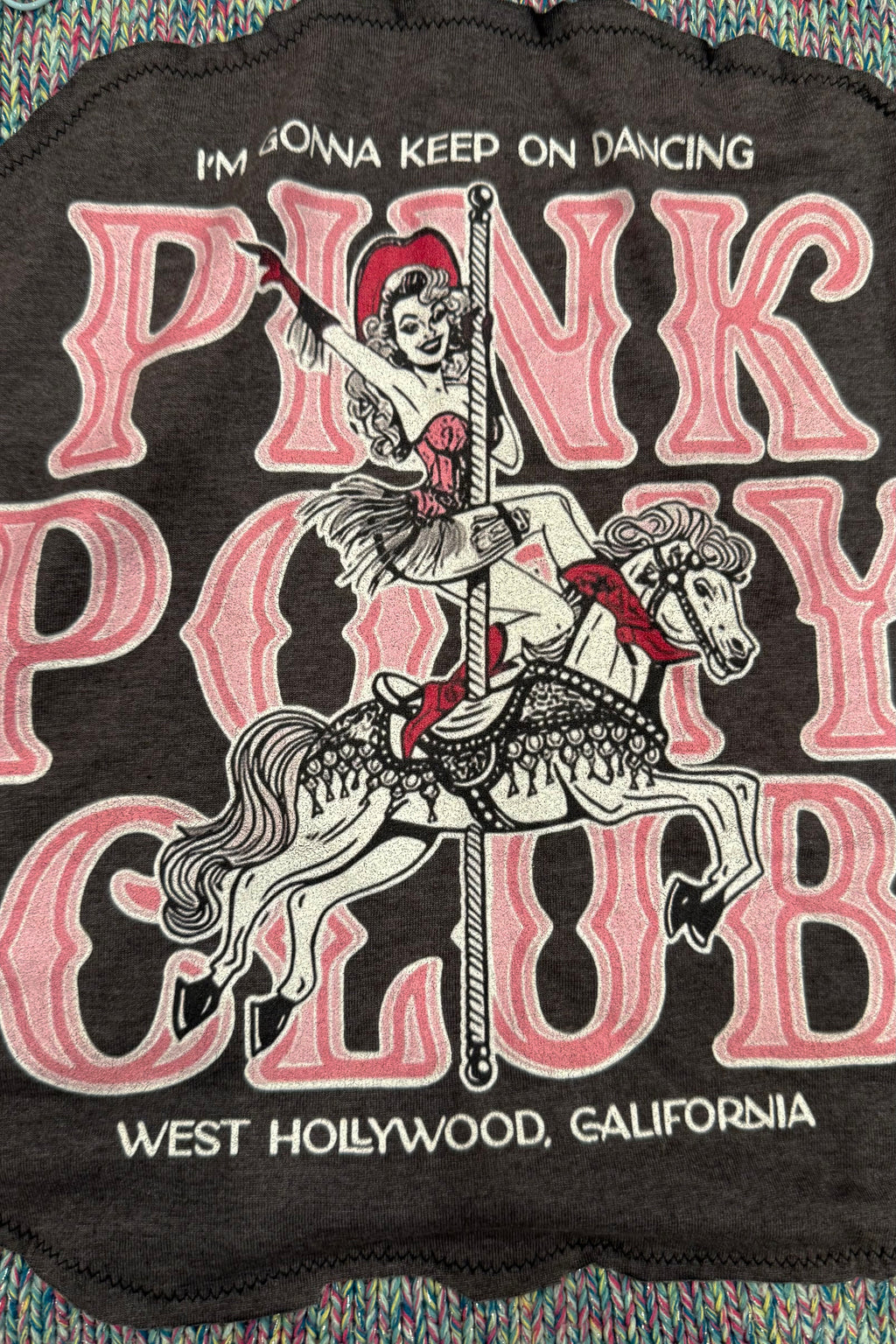 Pink Pony Club Pop Culture Handmade Custom Reworked Hoodie | XL | 1 of 1 Streetwear | Cut & Sew