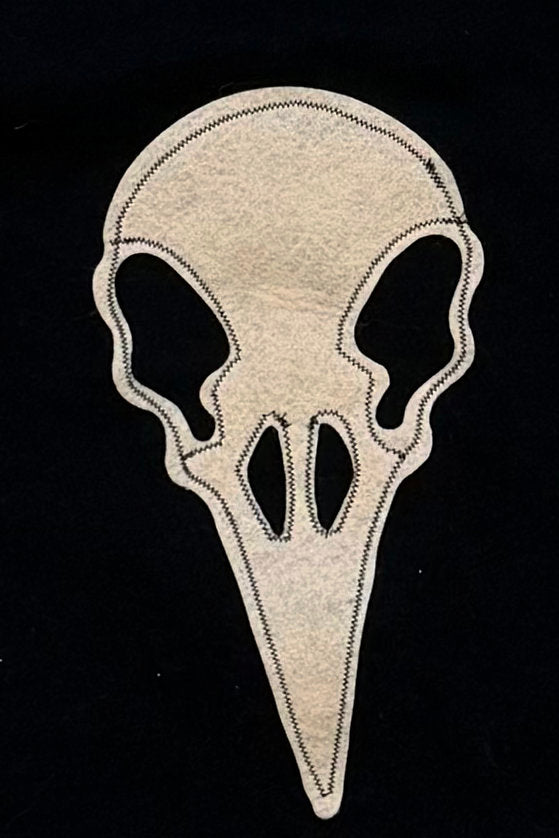 Poison Raven Halloween Music Handmade Custom Reworked Hoodie | XL | 1 of 1 Streetwear | Cut & Sew