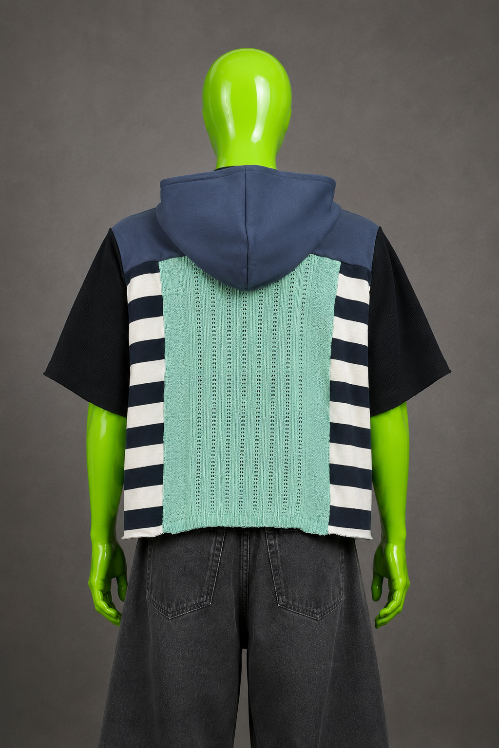 Polo Bear Ralph Lauren Upcycled Hoodie – Preppy Streetwear | Sailor Bow | 1of1