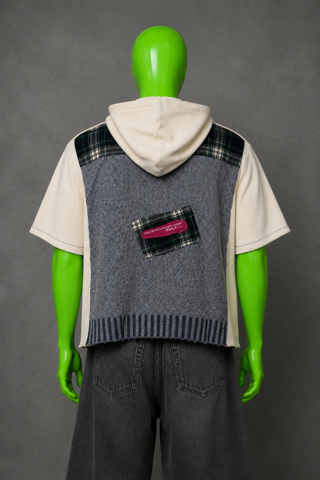 Polo Bear Ralph Lauren Upcycled Hoodie – Preppy Streetwear | Cute Style | 1of1