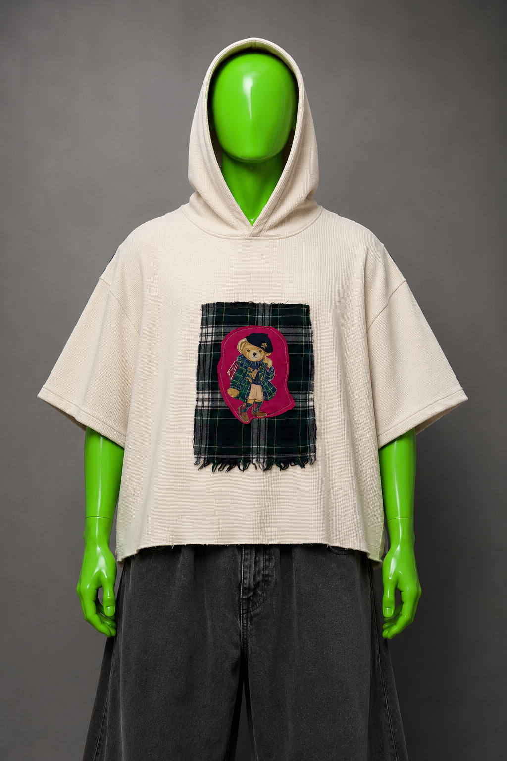 Polo Bear Ralph Lauren Upcycled Hoodie – Preppy Streetwear | Cute Style | 1of1