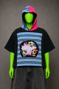 Powerpuff Girls Upcycled Hoodie – Reworked Cartoon Streetwear | One of One
