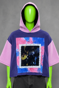 Prince Purple Rain Distressed Reworked Hoodie Boho Streetwear | Y2K  | Festival
