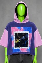 Prince Purple Rain Distressed Reworked Hoodie Boho Streetwear | Y2K  | Festival