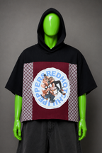 Red Hot Chili Peppers Oversized Patchwork Hoodie – Punk Grunge | Streetwear