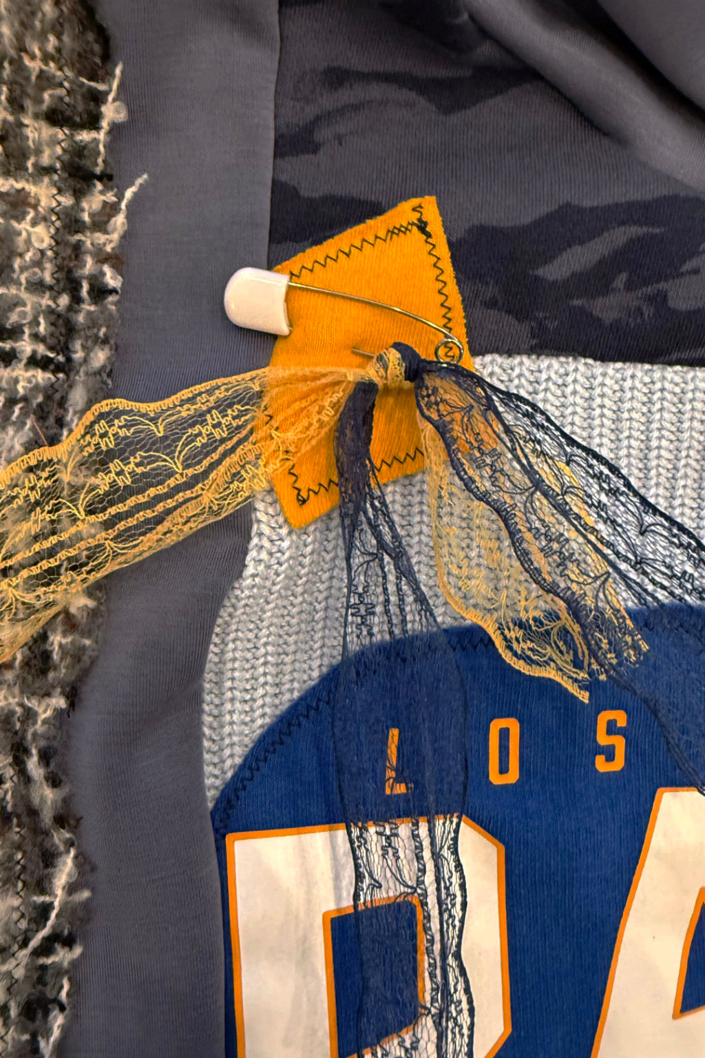 LA Rams Football Streetwear Handmade Custom Reworked Hoodie | XL | 1 of 1 Streetwear | Cut & Sew