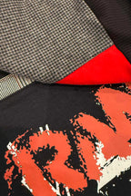 Rancid Punk Argyle Patchwork Handmade Custom Reworked Hoodie | XL | 1 of 1 Streetwear | Cut & Sew